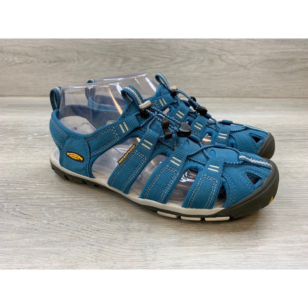 Keen Clearwater CNX Blue Waterproof Hiking Sandals Women's 8 Trail Shoes